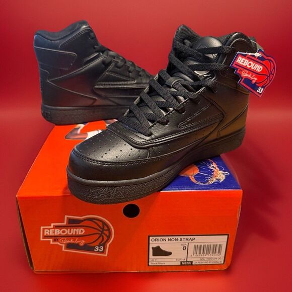 Patrick Ewing Other - Patrick Ewing Black Orion Non Strap Men’s Size 8 Sneakers Ewing Shoes High Top